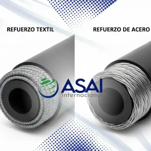 Refuerzos textiles vs refuerzos de acero en mangueras y conexiones