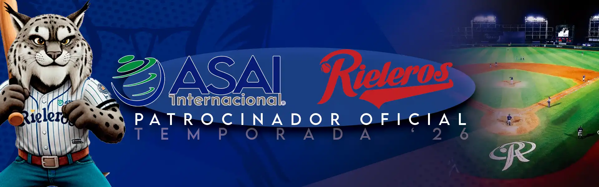 ASAI Mangueras y Conexiones Patrocinador oficial de Rieleros Aguascalientes